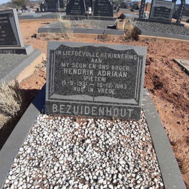 BEZUIDENHOUT Hendrik Adriaan 1931-1983