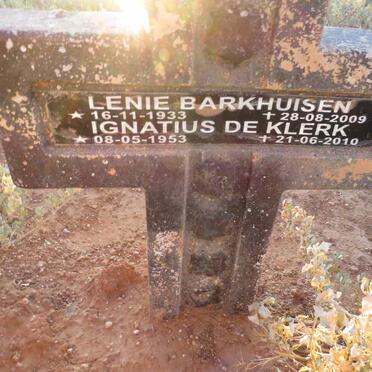 BARKHUISEN Lenie 1933-2009 :: KLERK Ignatius, de 1953-2010