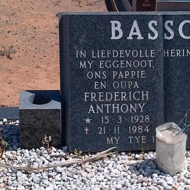 BASSON Frederich Anthony 1928-1984