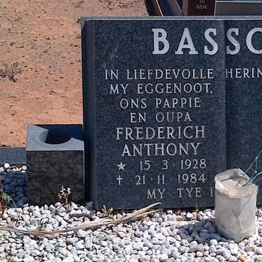 BASSON Frederich Anthony 1928-1984
