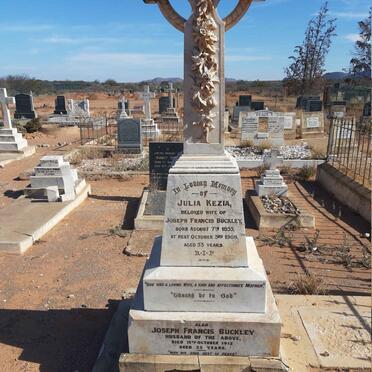 BUCKLEY Joseph Francis -1912 &amp; Julia Kezia 1855-1908