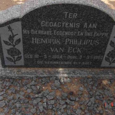 ECK Hendrik Phillipus, van 1904-1963