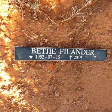 FILANDER Betjie 1952-2019