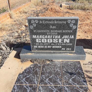 GOOSEN Margaretha Julia 1917-2000