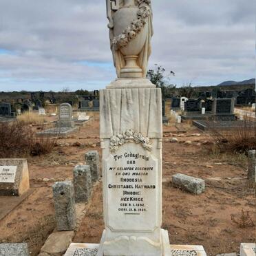 HAYWARD Philip Solomon 1890-1961 &amp; Rhodesia Christabel KRIGE 1892-1936