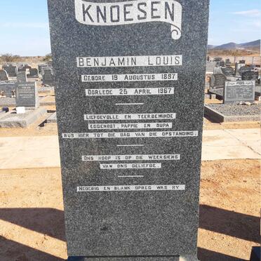 KNOESEN Benjamin Louis 1897-1967
