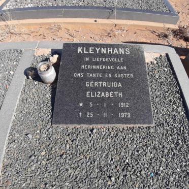 KLEYNHANS Gertruida Elizabeth 1912-1979