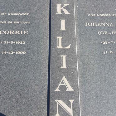 KILIAN Corrie 1922-1999 &amp; Johanna Maria GILJEIN 1923-2004