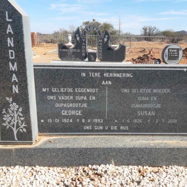 LANDMAN George 1924-1993 &amp; Susan 1926-2001