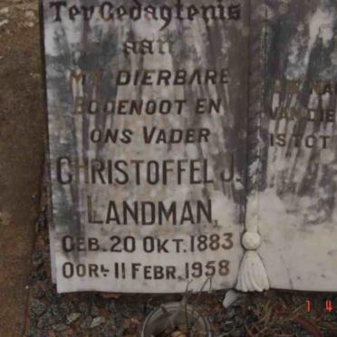 LANDMAN Christoffel J. 1883-1958