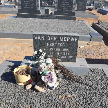 MERWE Hertzog, van der 1915-1994