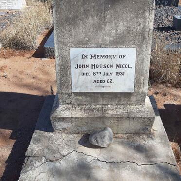 NICOL John Hotson -1931