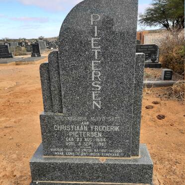 PIETERSEN Christiaan Frederik 1884-1961