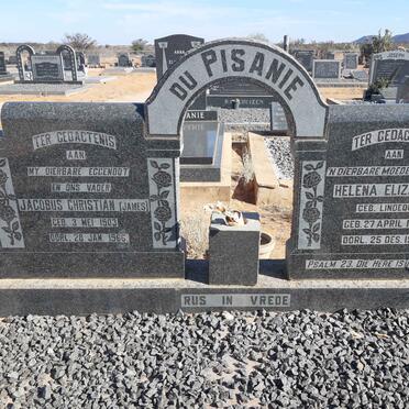 PISANIE Jacobus Christian, du 1903-1966 &amp; Helena Elizabeth LINDEQUE 1908-1976