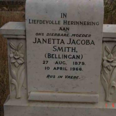 SMITH Janetta Jacoba nee BELLINGAN 1879-1966