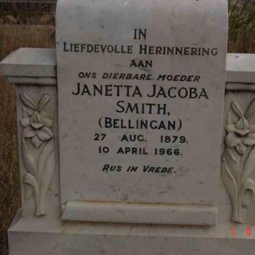 SMITH Janetta Jacoba nee BELLINGAN 1879-1966