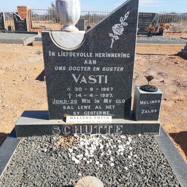 SCHUTTE Vasti 1967-1997 :: SMITH Melinda 1954-2018