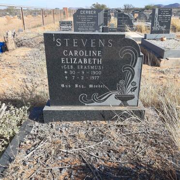 STEVENS Carolina Elizabeth nee ERASMUS 1900-1977