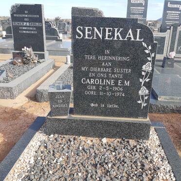 SENEKAL Caroline E.M. 1906-1974