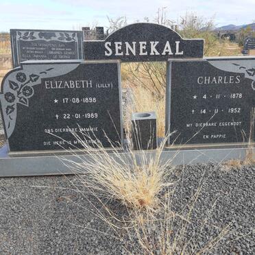 SENEKAL Charles 1878-1952 &amp; Elizabeth 1898-1989