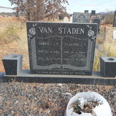 STADEN Gabriel J.P., van 1886-1977 &amp; Susanna J.C. 1884-1962