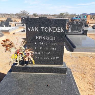 TONDER Heinrich, van 1944-1985