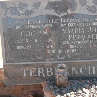 TERBLANCHE Gert P.W. 1895-1978 &amp; Martha Johanna Petronella REYNECKE 1899-1970
