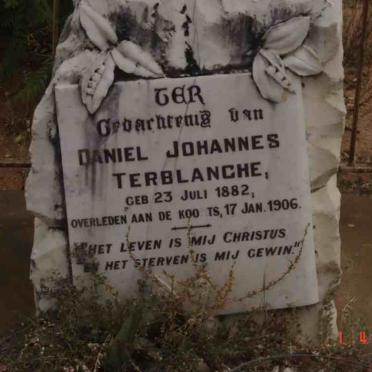 TERBLANCHE Daniel Johannes 1882-1906