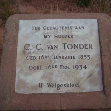 TONDER C.C., van 1853-1934