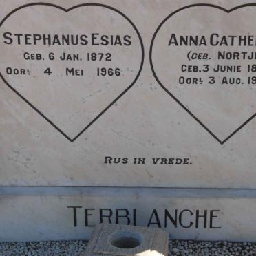 TERBLANCHE Stephanus Esias 1872-1966 &amp; Anna Catherina NORTJE 1885-1962