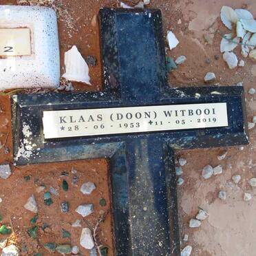 WITBOOI Klaas 1953-2019