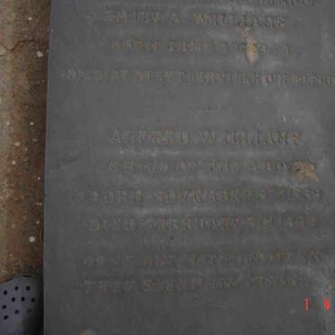 WILLIAMS Edwin 1850-1897 :: WILLIAMS Alfred 1888-1889