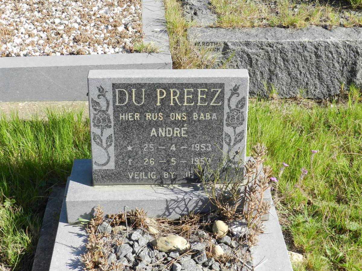 PREEZ André, du 1953-1953