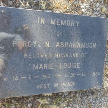 ABRAHAMSON Percy N. 1912-1986