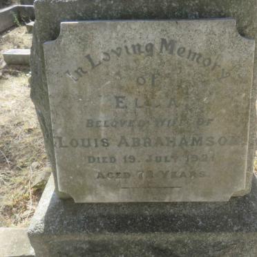 ABRAHAMSON Ella -1921