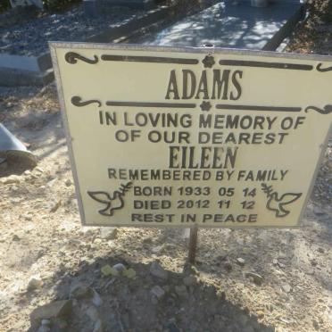 ADAMS Eileen 1933-2012