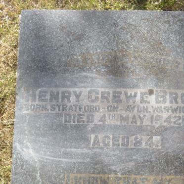 BROWN Henry, CREWE -1942 &amp; Gertrude -1945