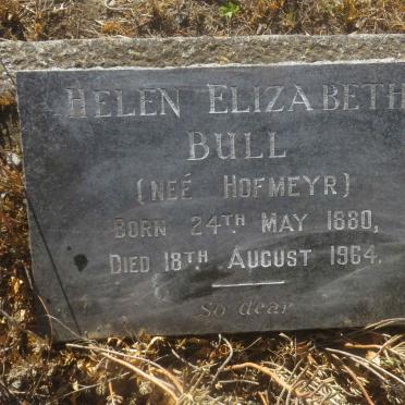BULL Oswin Boys 1882-1971 &amp; Helen Elizabeth HOFMEYR 1880-1964