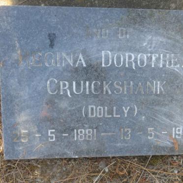 CRUICKSHANK Regina Dorothea 1881-1975