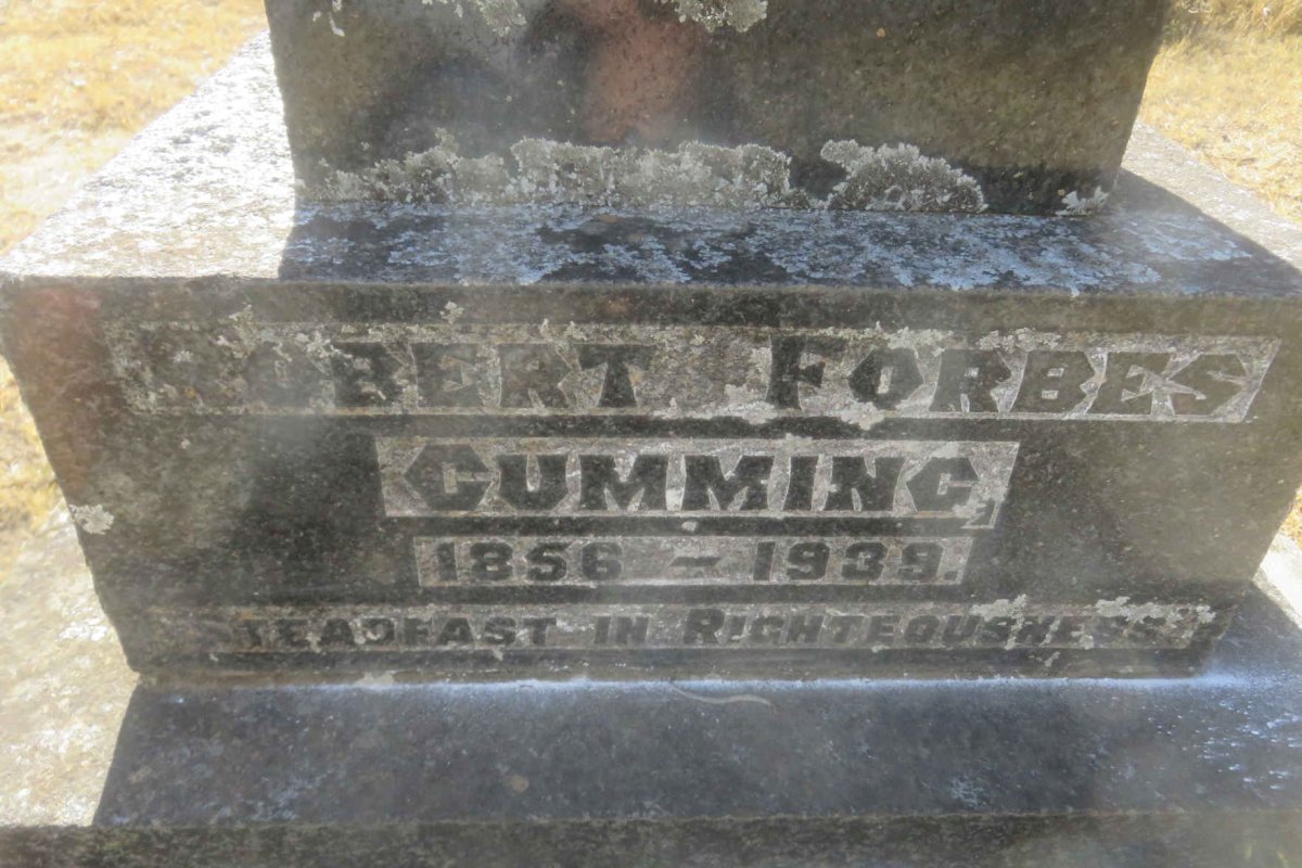 CUMMING Robert Forbes 1856-1939