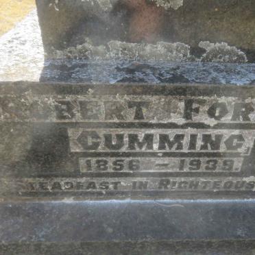 CUMMING Robert Forbes 1856-1939
