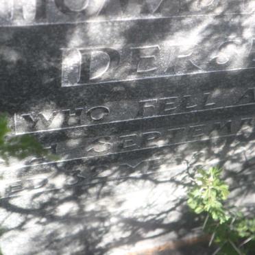 DERSLEY Thomas William -19??