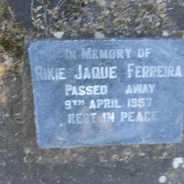 FERREIRA Rikie Jaque -1957