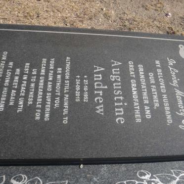 FOURIE Augustine Andrew 1952-2015