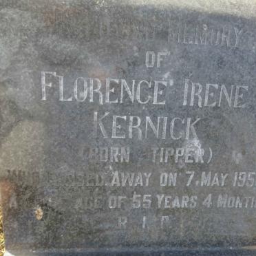 KERNICK Florence Irene nee TIPPER -1958