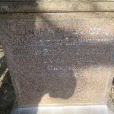 LAWRENCE Alexander 1820-1871