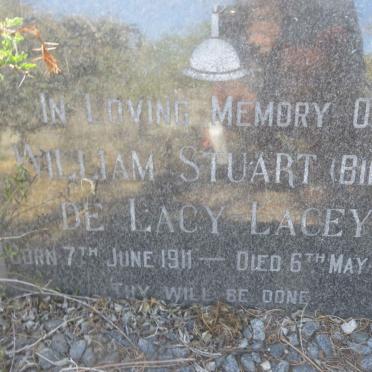 LACEY William Stuart, de Lacy 1911-1974