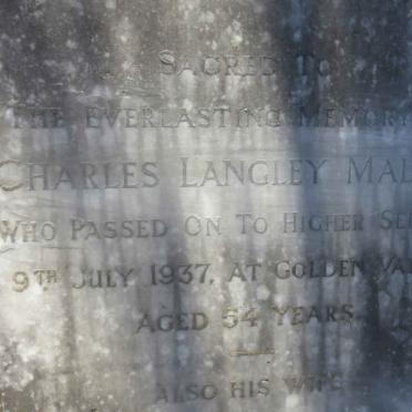 MALTBY Charles Langley -1937 &amp; Agnes Dorothy -1956