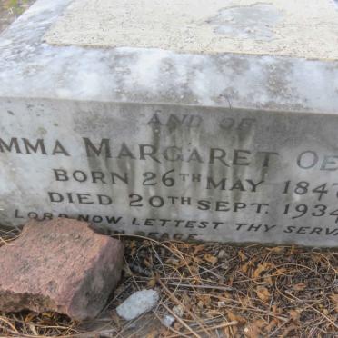 OEHLEY Emma Margaret 1847-1934