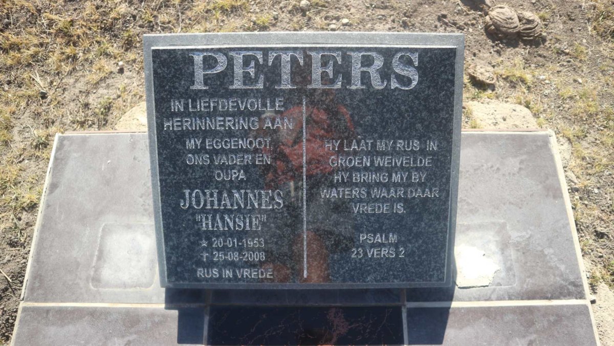 PETERS Johannes 1953-2008